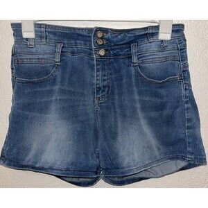Hot Kiss Denim Shorts Get The Lift Women Sz 13 Cuffed